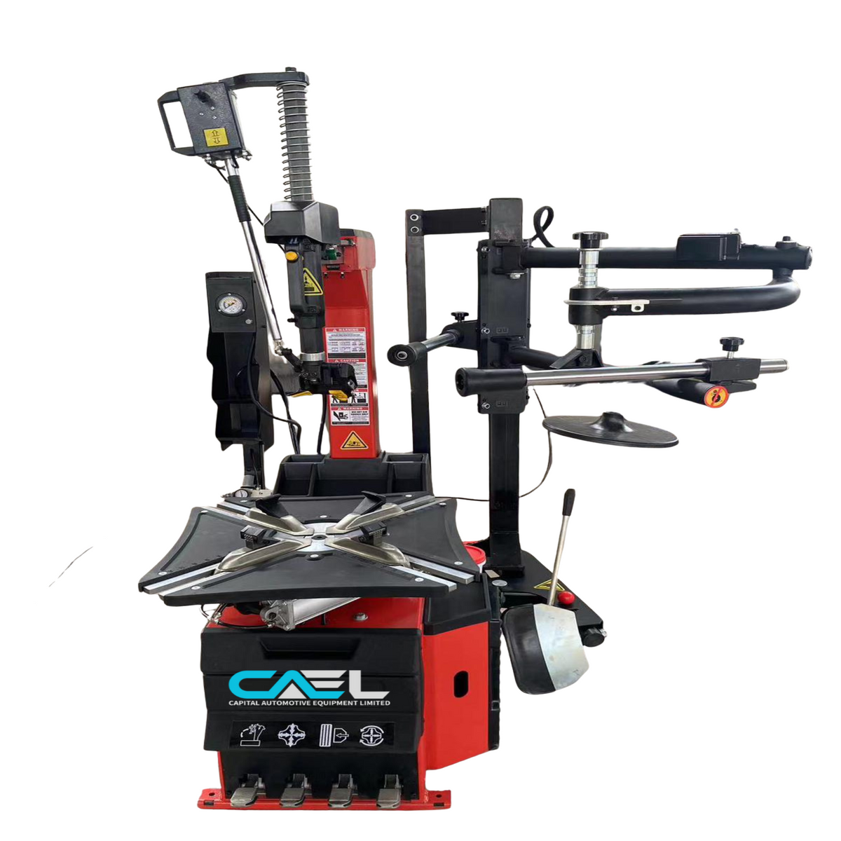 CAEL TC200 Tire Changer – 12"–23" Outer Clamp, 7 RPM Disc