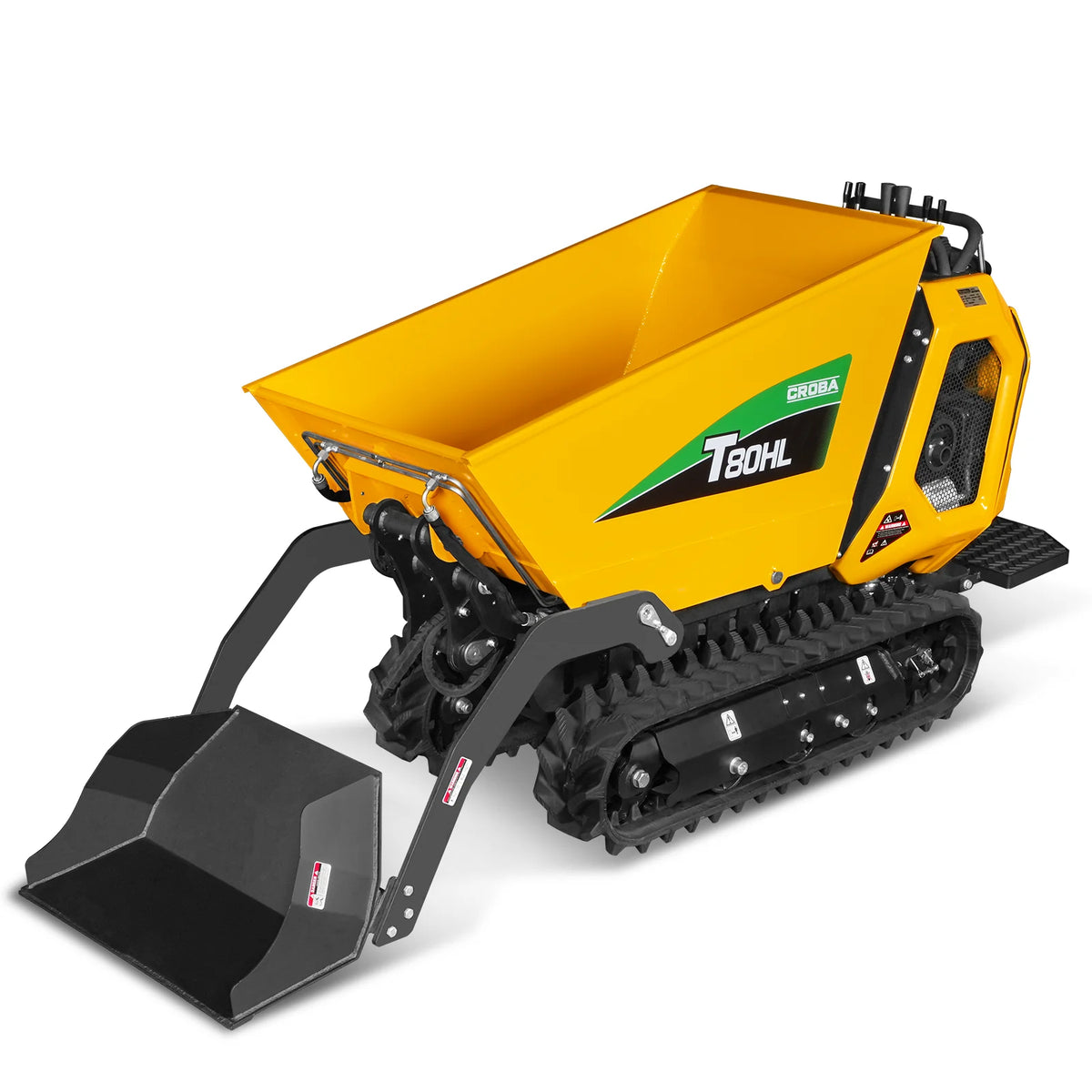 1100lb 420cc E-start Gas Engine Stand-ON Hydraulic Track Dumper Hydraulic Tipping and Lifting with Self-Loadin - view 12