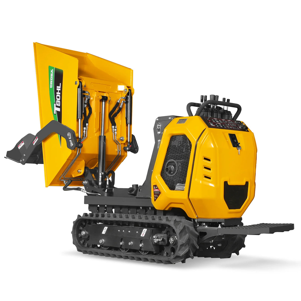 1100lb 420cc E-start Gas Engine Stand-ON Hydraulic Track Dumper Hydraulic Tipping and Lifting with Self-Loadin - view 16