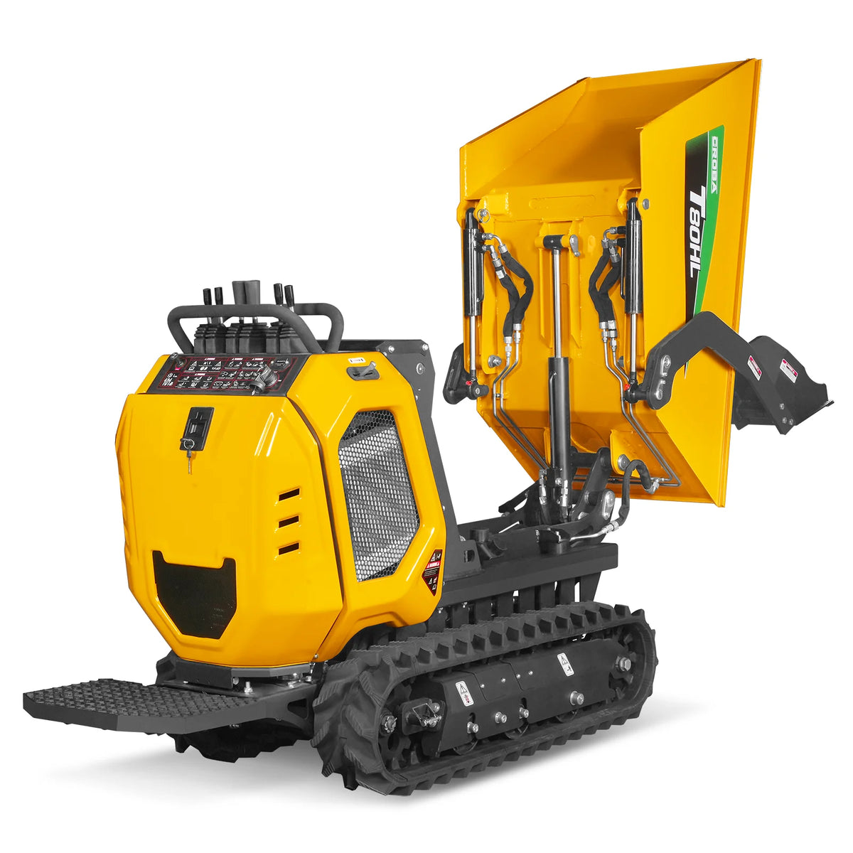 1100lb 420cc E-start Gas Engine Stand-ON Hydraulic Track Dumper Hydraulic Tipping and Lifting with Self-Loadin - view 14