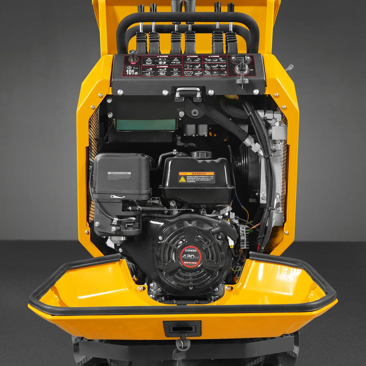 1100lb 420cc E-start Gas Engine Stand-ON Hydraulic Track Dumper Hydraulic Tipping and Lifting with Self-Loadin - view 5
