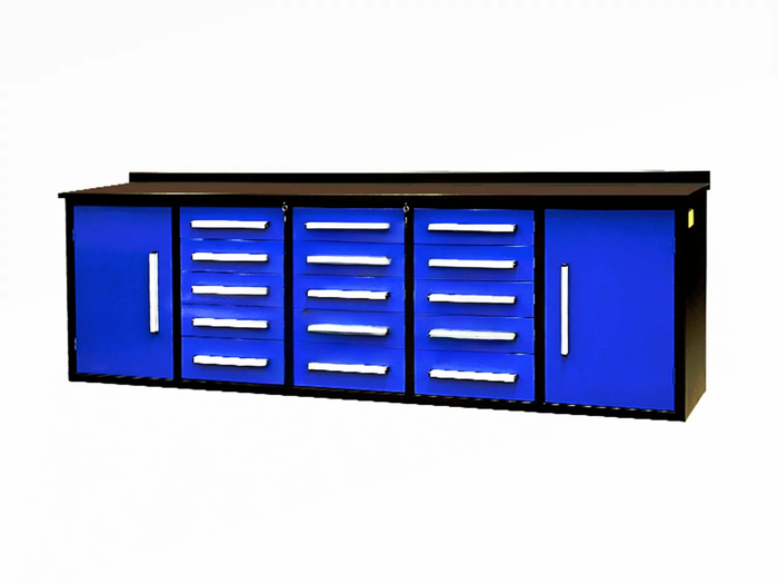 CAEL Tool Box 15DD-2 Werkzeugschrank – 2.870 mm, 310 kg, 3-fach-Auszug