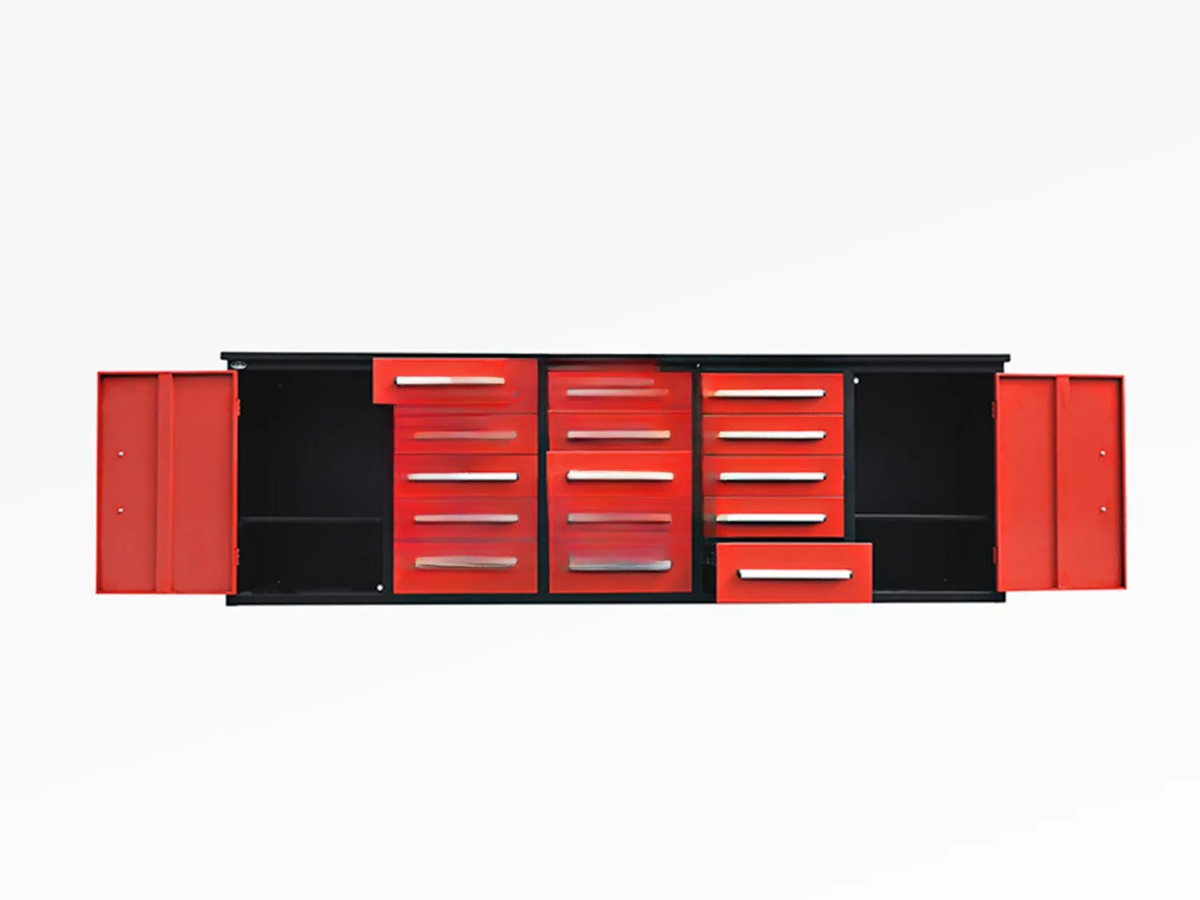 CAEL Tool Box 15DD-2 Werkzeugschrank – 2.870 mm, 310 kg, 3-fach-Auszug