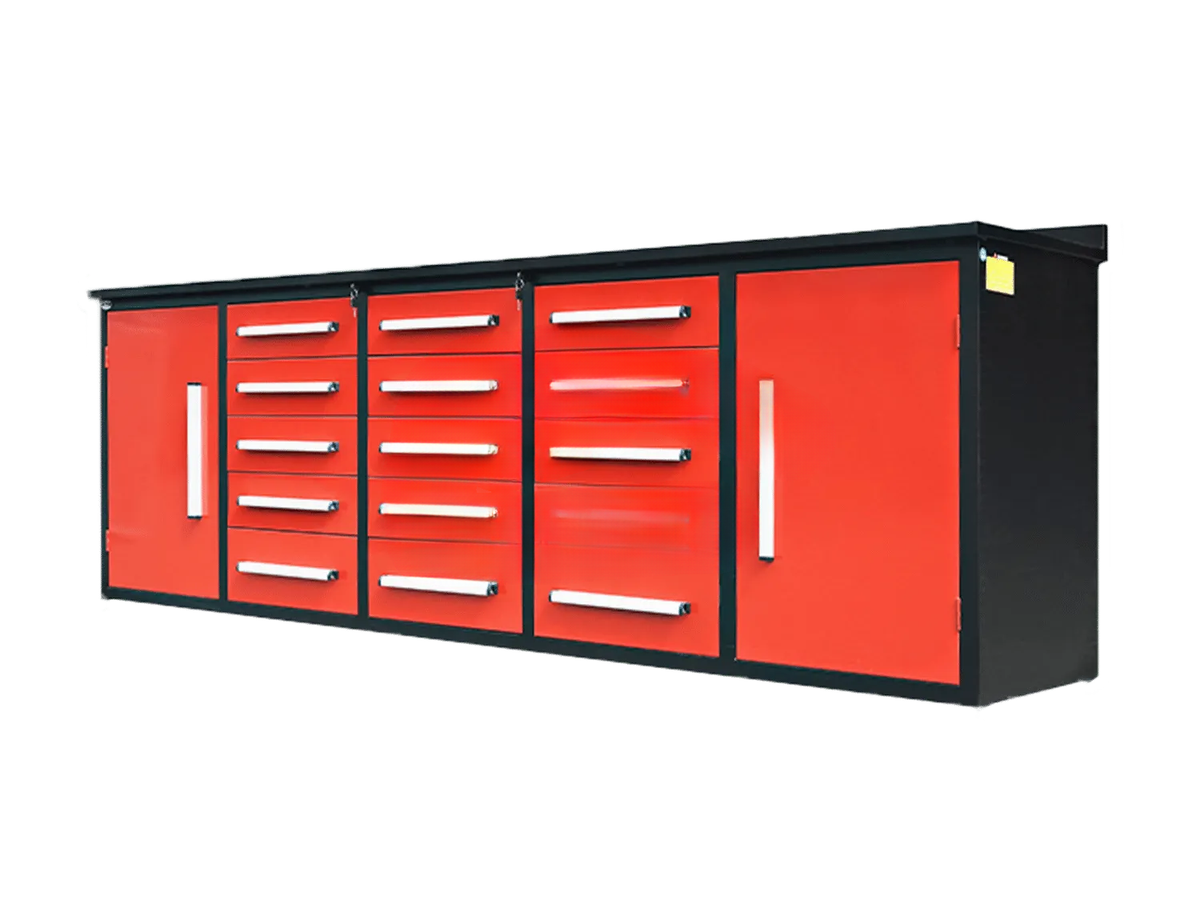 CAEL Tool Box 15DD-2 Werkzeugschrank – 2.870 mm, 310 kg, 3-fach-Auszug