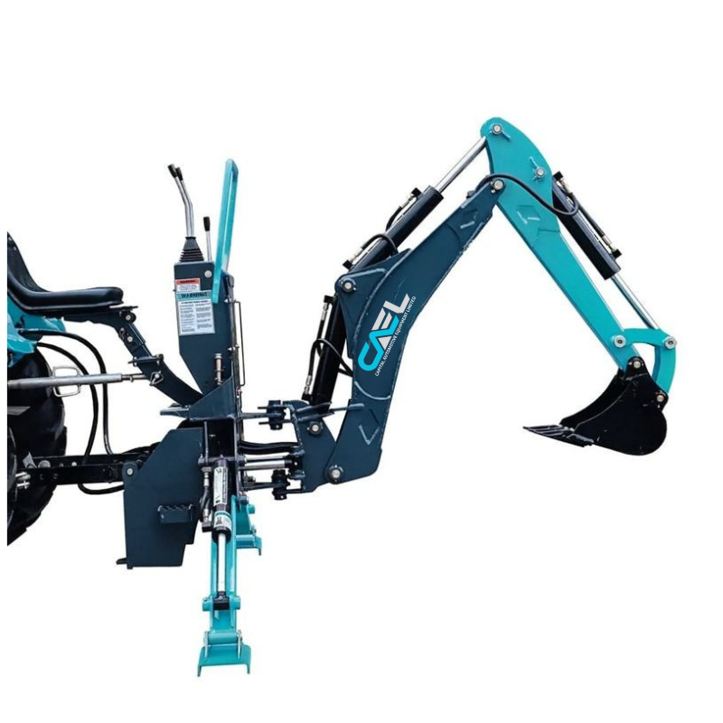 CAEL BH-6FT Schwenk-Anbaubagger – 12"-Löffel, Traktoren 20–65 HP