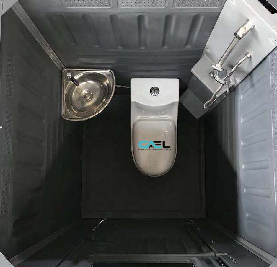 CAEL HDC mobile Toilette mit Dusche – Spülbare HDPE-Einheit