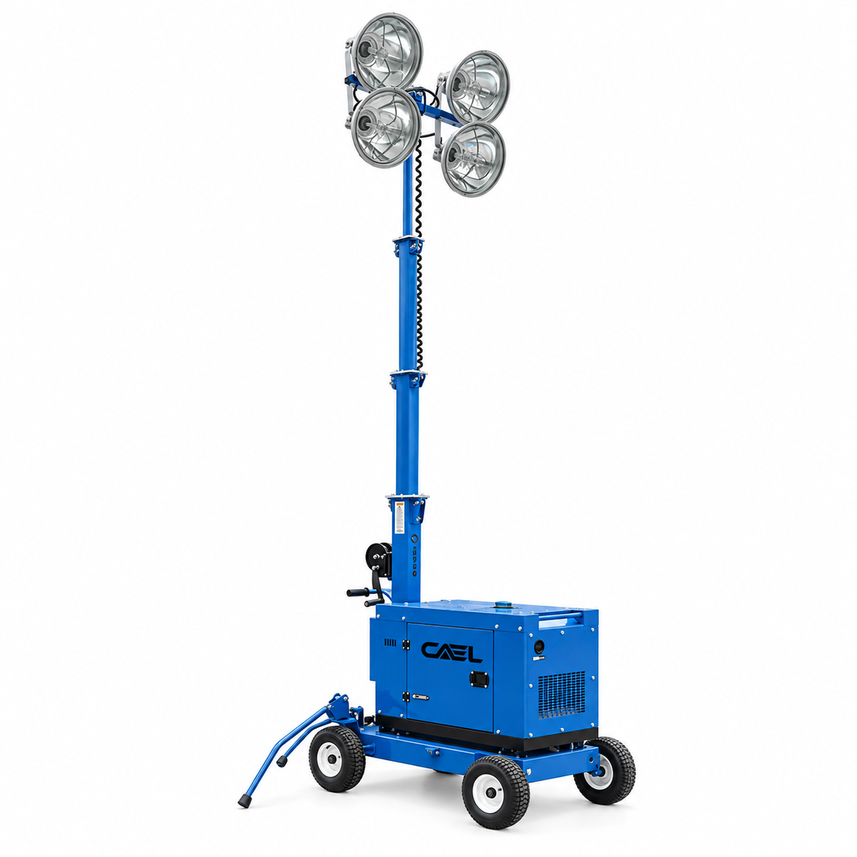 CAEL LTW550 LED-Lichtmast – 4 x 200 W, 4,5 m Teleskopmast