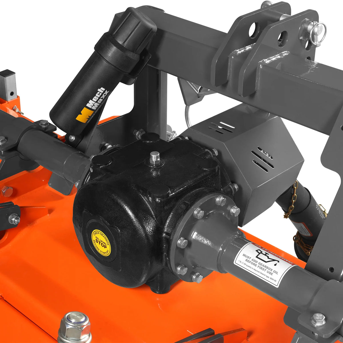 90 in Heavy Duty Rotary Tiller, 3 Point Hitch Cat.2, Gear Drive, PTO Shaft Included with Slip Clutch, 50-90 HP - view 17