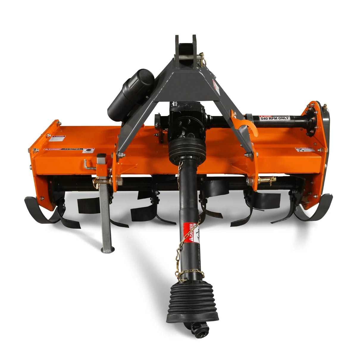 4.5FT 3-Point Gear Drive Rotary Tiller, 25-45HP Tractor, PTO Shaft Included (With Slip Clutch), Cat. 1 Hookup, - view 12