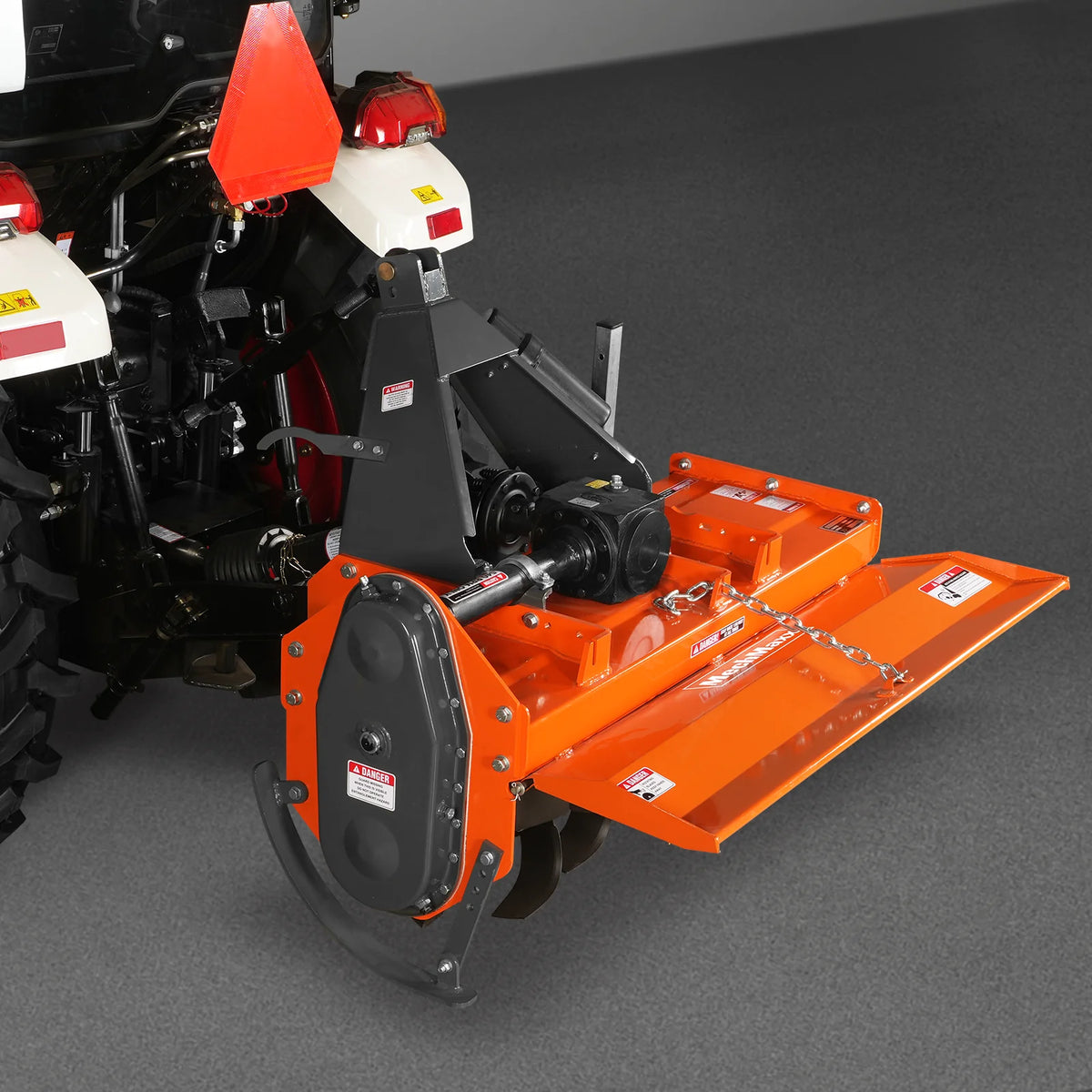 4FT 3-Point Gear Drive Rotary Tiller, 18-35HP Tractor, PTO Shaft Included (With Slip Clutch), Cat. 1 Hookup, R - view 22