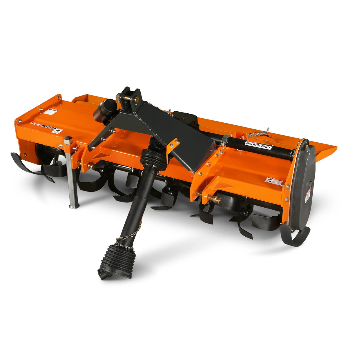 6FT 3-Point Gear Drive Rotary Tiller, 30-60HP Tractor, PTO Shaft Included (With Slip Clutch), Cat. 2 Hookup, R - view 7