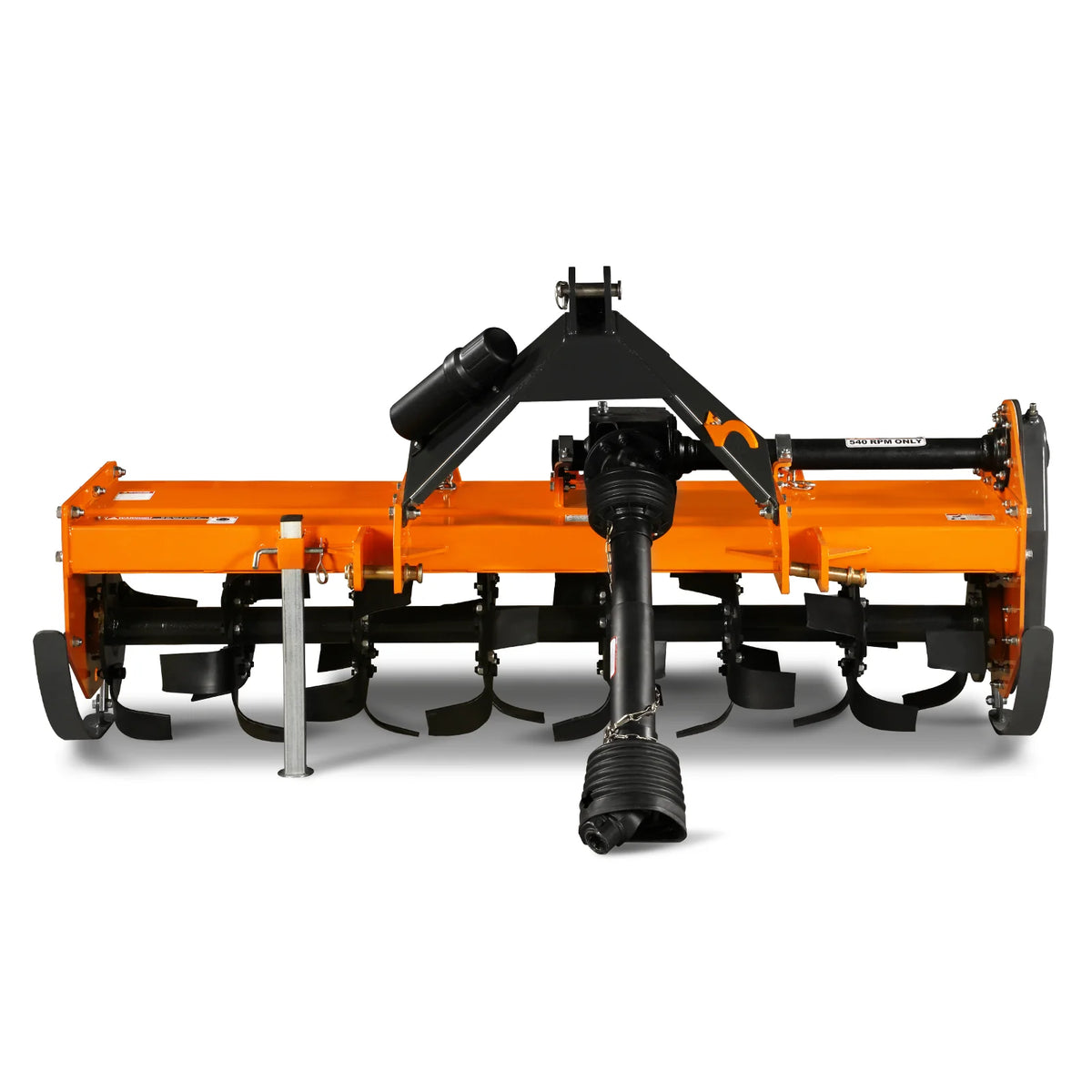 6FT 3-Point Gear Drive Rotary Tiller, 30-60HP Tractor, PTO Shaft Included (With Slip Clutch), Cat. 2 Hookup, R - view 8