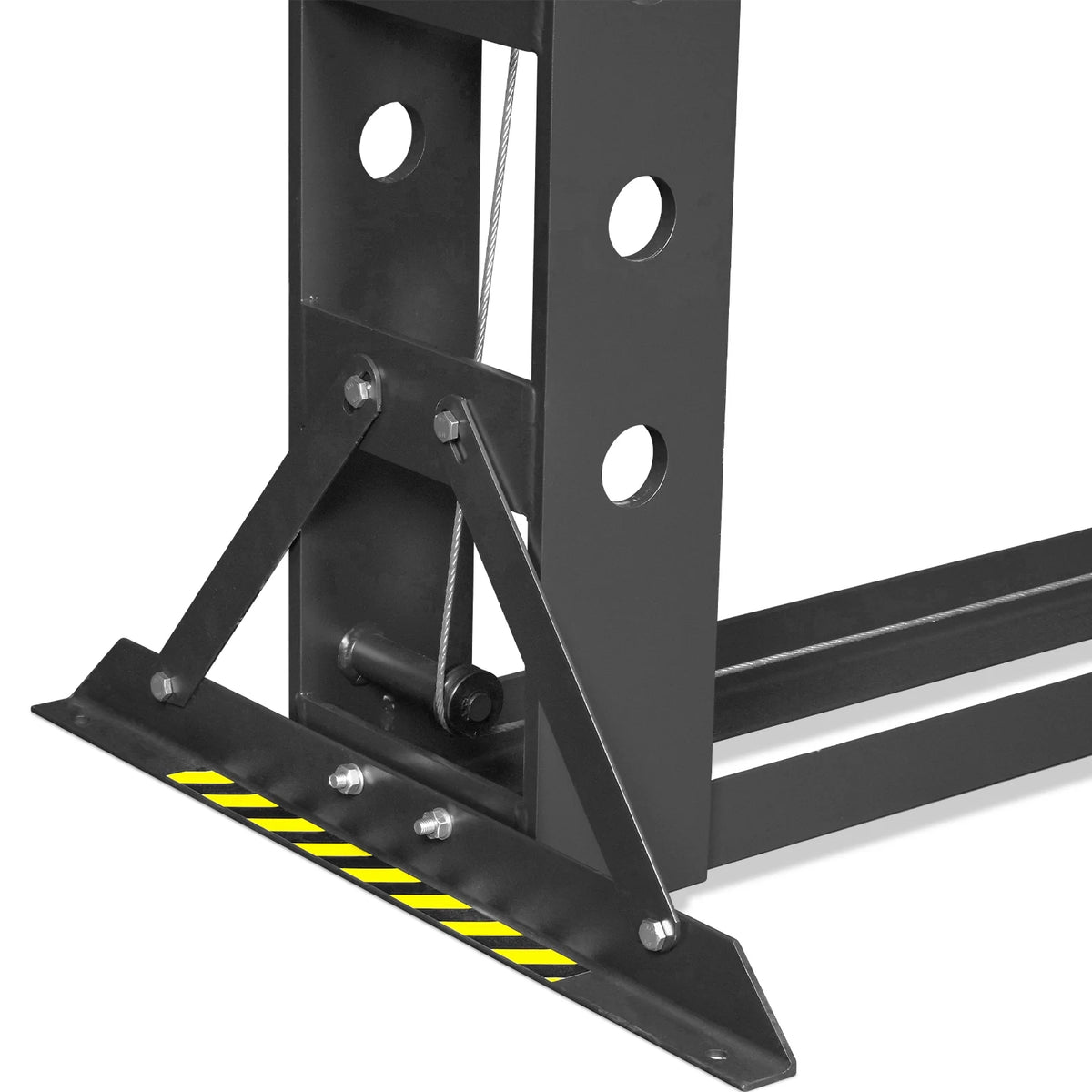 100 Ton H-Frame Electric Hydraulic Shop Press with Hand Winch, 110V Motor, Fully Welded Steel Frame, Safety Gu - view 16