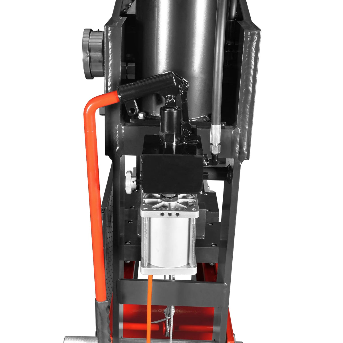 100 Ton H-Frame Air/Hydraulic Shop Press with Hand Winch, Fully Welded Steel Frame, Safety Guard, Foot Pedal C - view 15