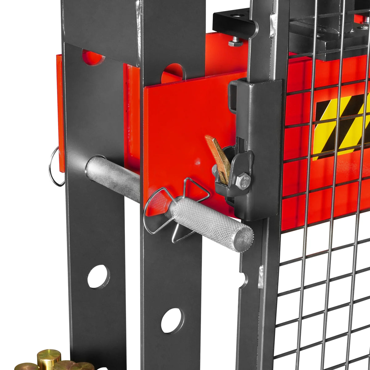 20 Ton H-Frame Air/Hydraulic Shop Press with Press Pin Kit, Fully Welded Steel Frame, Safety Guard, Foot Pedal - view 15