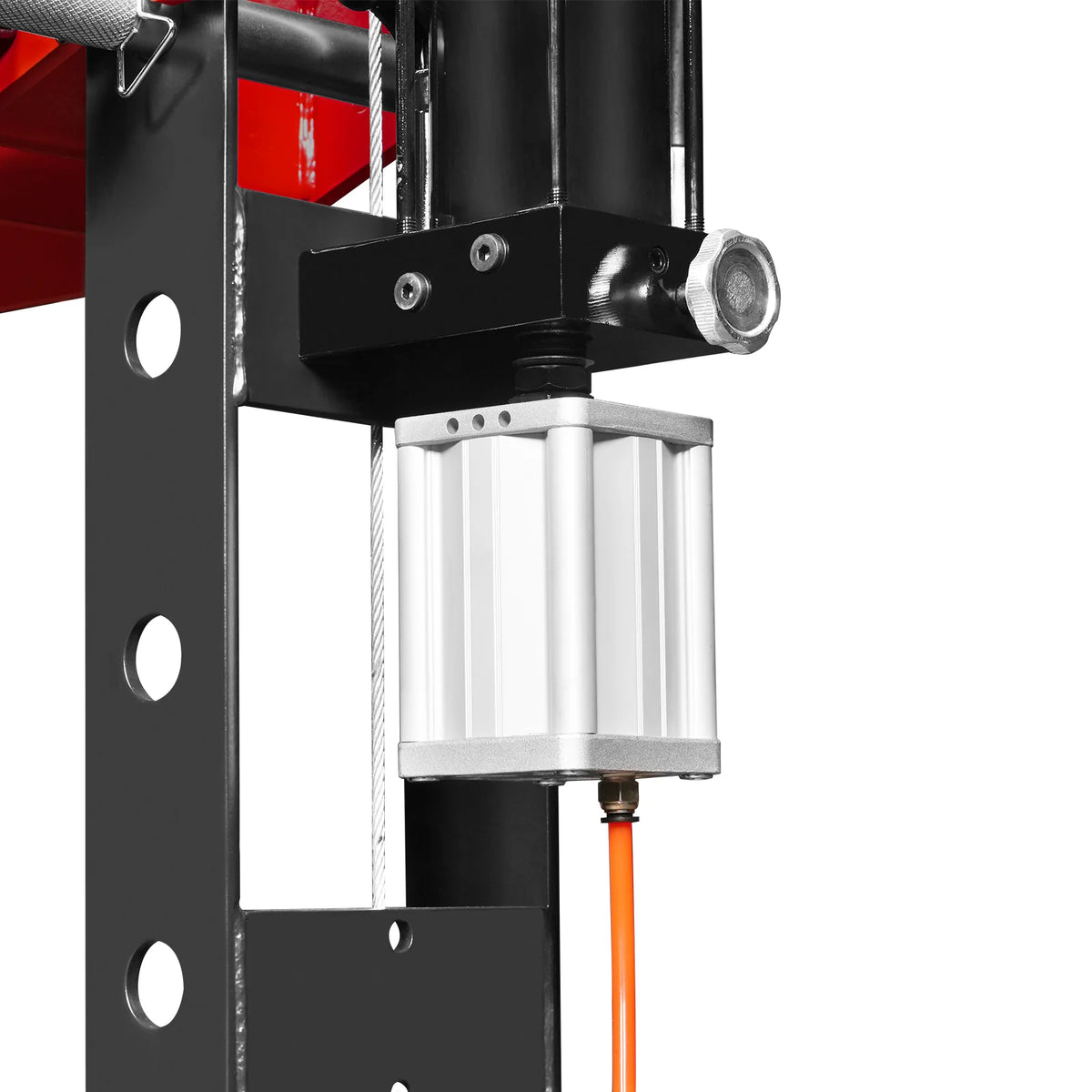 30 Ton H-Frame Air/Hydraulic Shop Press with Hand Winch & Press Pin Kit, Fully Welded Steel Frame, Safety Guar - view 21