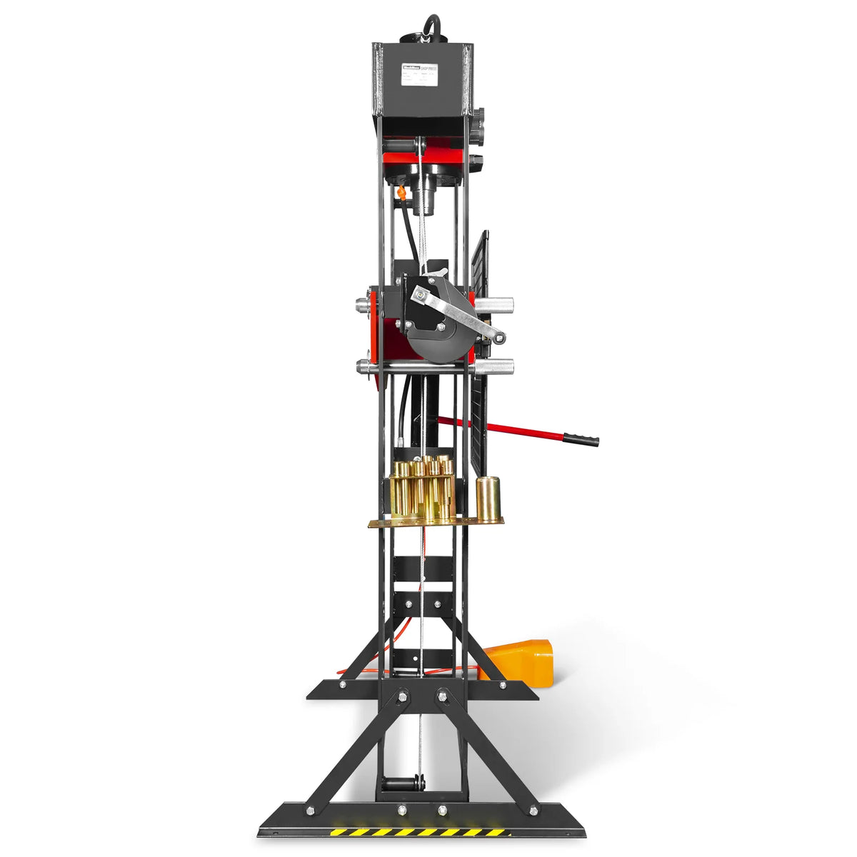 50 Ton H-Frame Air/Hydraulic Shop Press with Hand Winch & Press Pin Kit, Fully Welded Steel Frame, Safety Guar - view 23