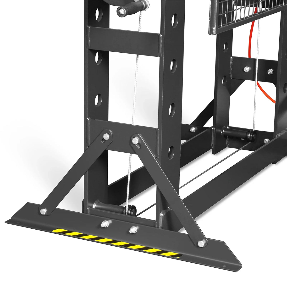 75 Ton H-Frame Air/Hydraulic Shop Press with Hand Winch, Fully Welded Steel Frame, Safety Guard, Foot Pedal Co - view 17