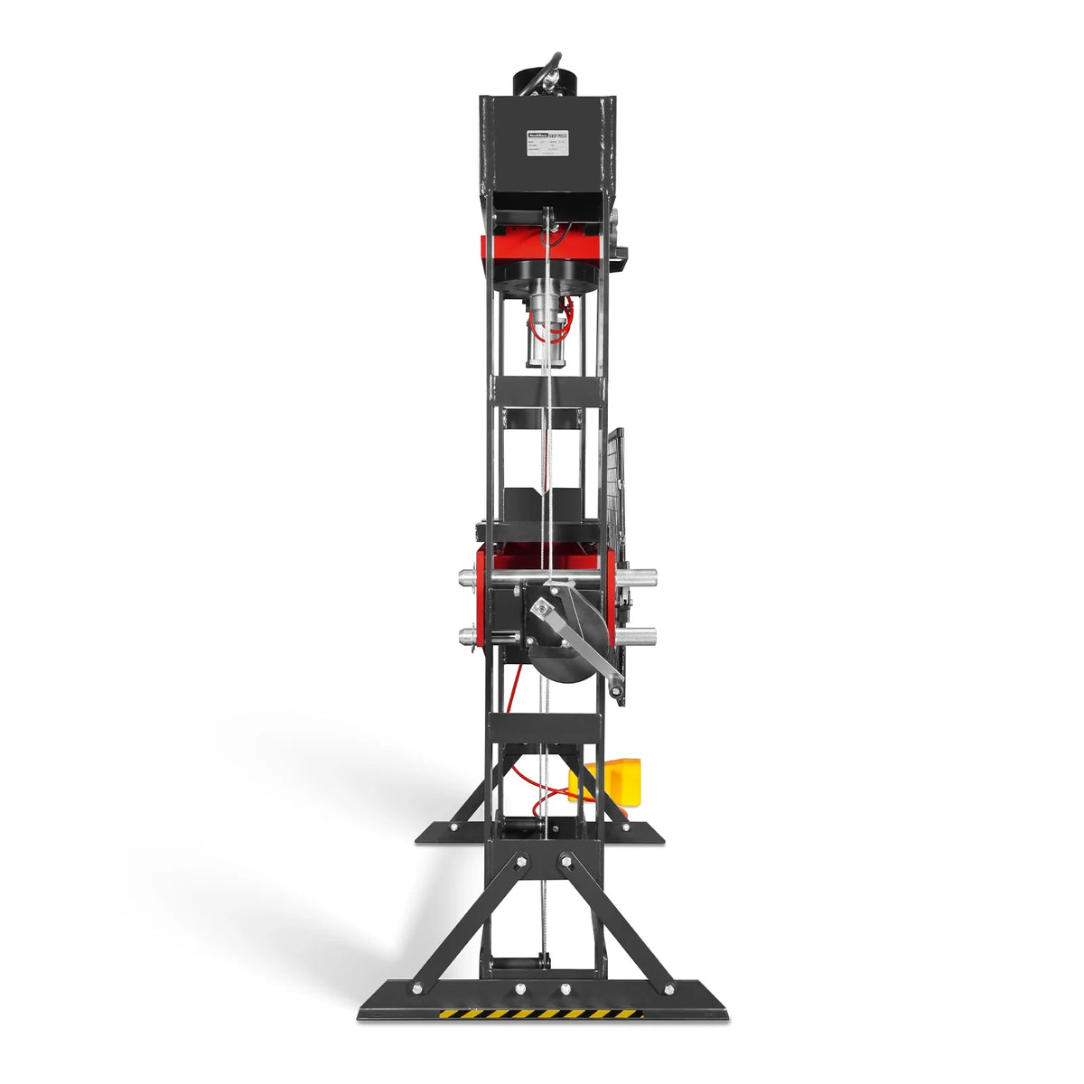 75 Ton H-Frame Air/Hydraulic Shop Press with Hand Winch, Fully Welded Steel Frame, Safety Guard, Foot Pedal Co - view 21