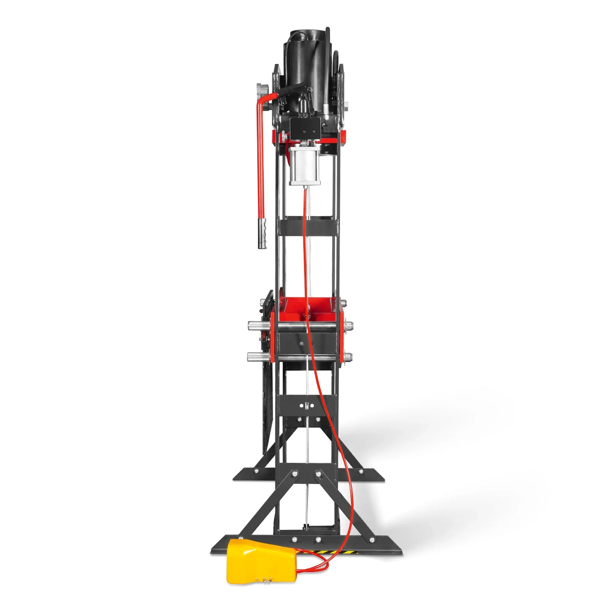 75 Ton H-Frame Air/Hydraulic Shop Press with Hand Winch, Fully Welded Steel Frame, Safety Guard, Foot Pedal Co - view 25