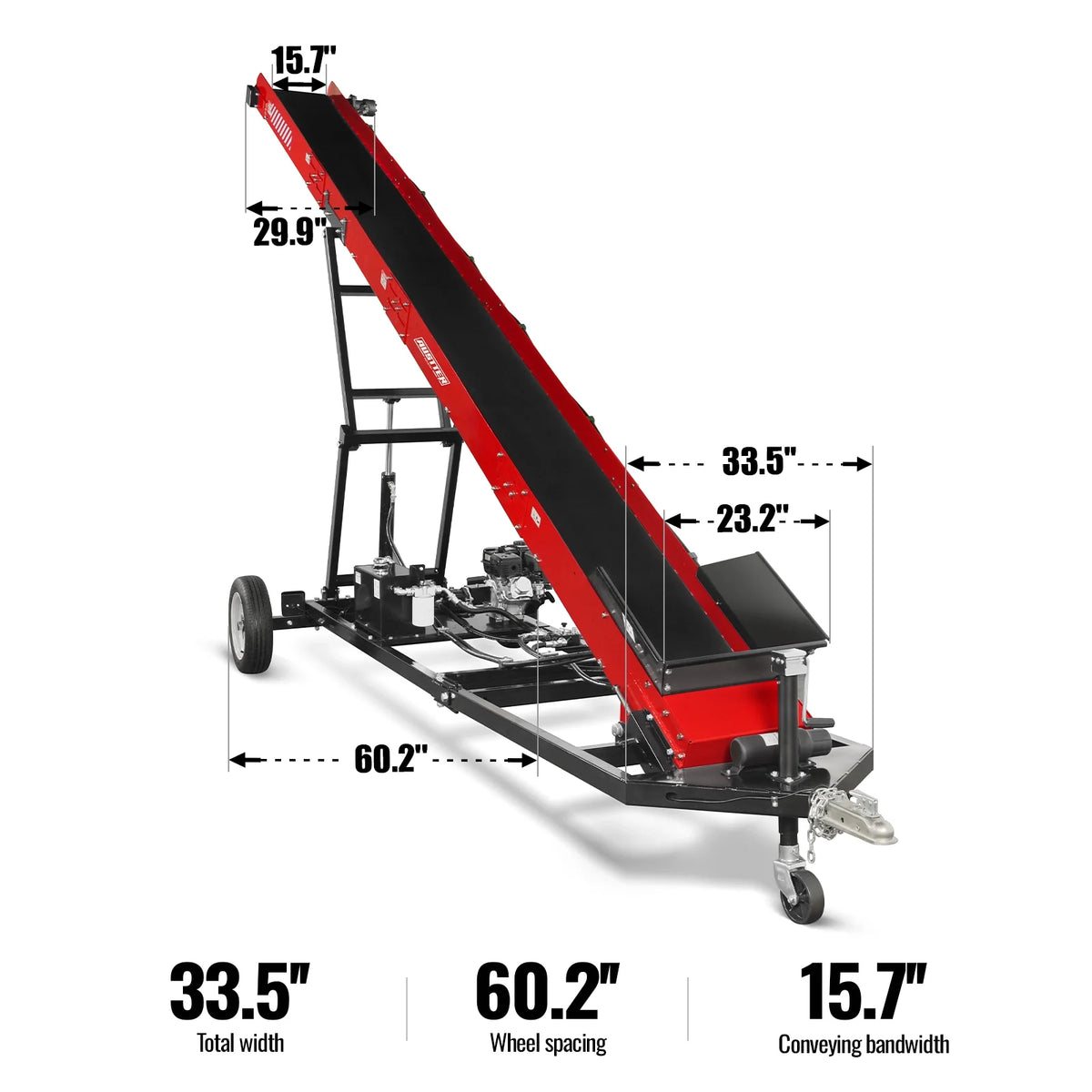 34 Ton Kinetic Log Splitter & Firewood Conveyor Bundle, KT34 & HC2016 - view 14